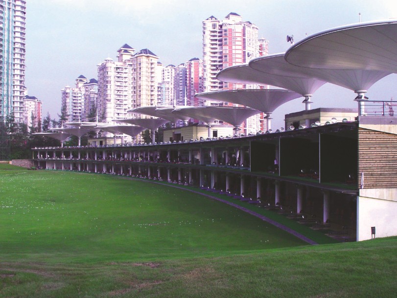 张拉膜结构,公交站台膜结构,钢结构安装